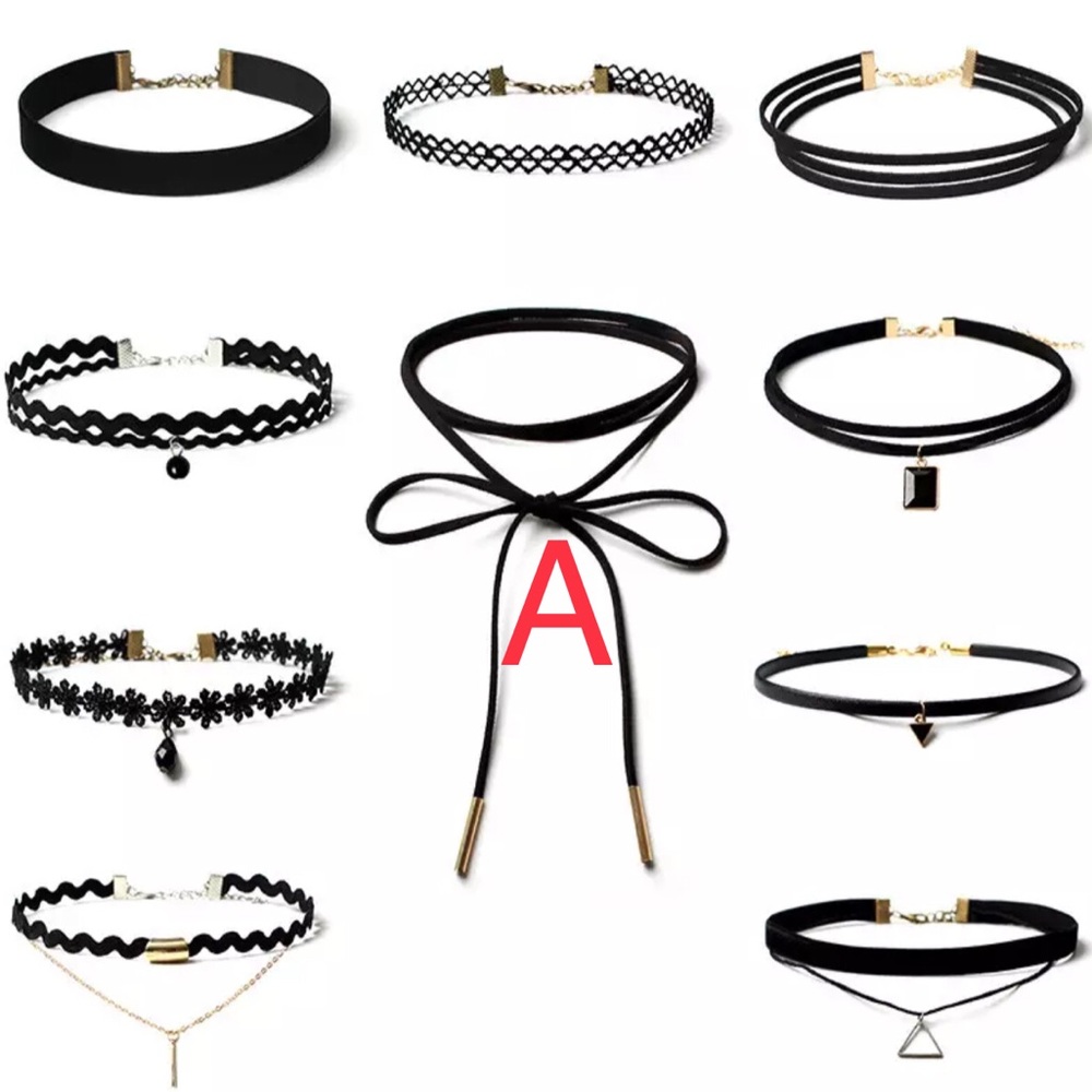 💕5/30$ 💕 (A) NWOT Black Lasso Chocker Necklace